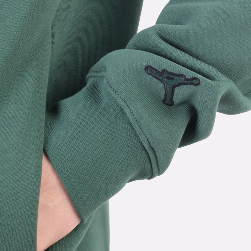 мужская зеленая толстовка Jordan Essentials Fleece Hoodie DC9713-333 - цена, описание, фото 3